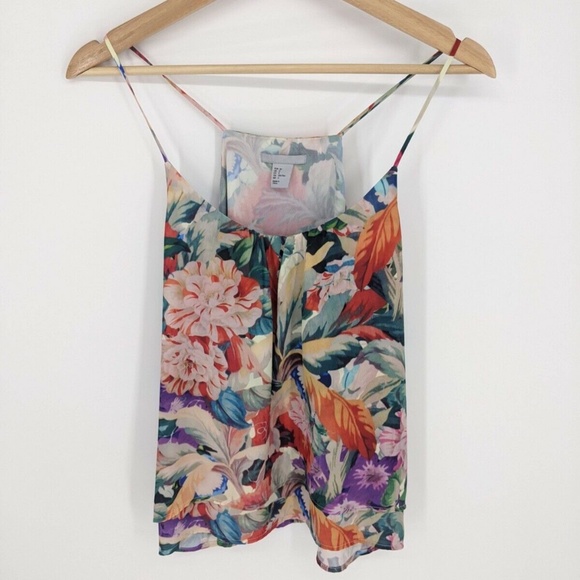 H&M Tops - H&M Women's Floral Blouse Top Cami Style Great Shape Size 2, 112